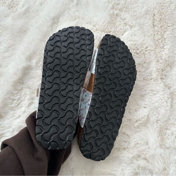 Birkenstock Birkis blue floral double strap sandals size EU 37 - Picture 8 of 9